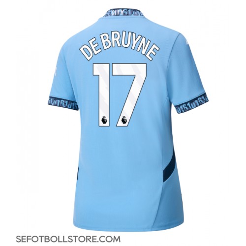 Manchester City Kevin De Bruyne #17 Replika Hemmatröja Dam 2024-25 Kortärmad